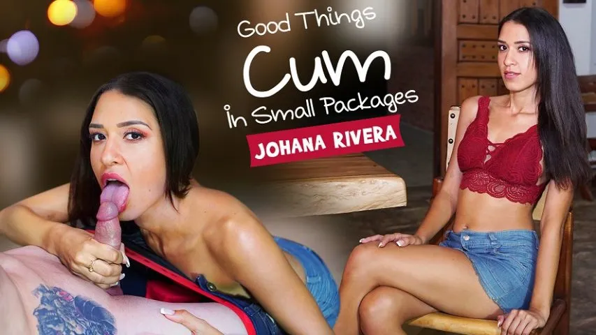 Johana Rivera's Tight POV blowjob - HD Brunette with Natural Tits