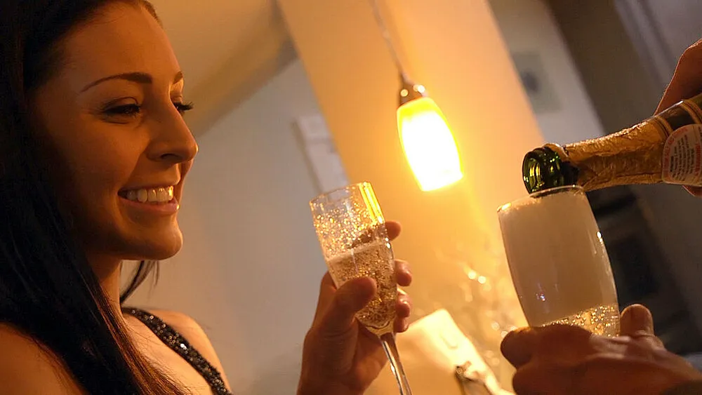Gracie Glam & Tony De Sergio: Sexy Dinner Date for Law School Tuition (HD POV)