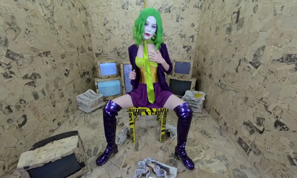 Emily Bloom's Ukrainian Halloween Handcuffs Show in 180° 4K VR