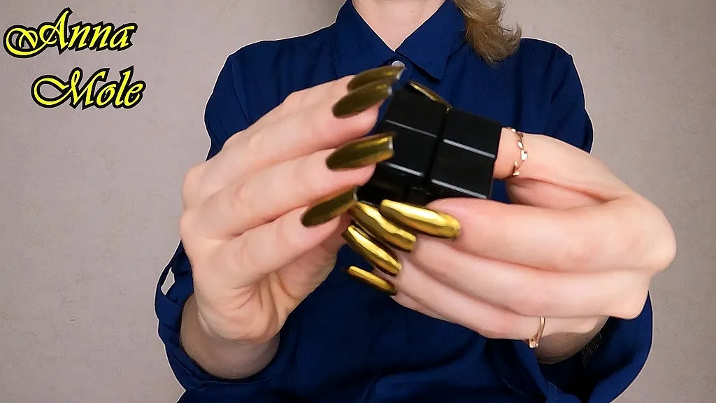 Golden Manicure: Solo Performance by [Performer 1], [Performer 2], [Performer 3] - Fetish Fingers Close-ups