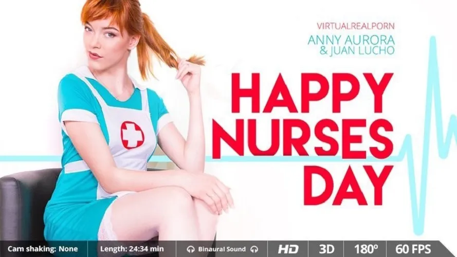 Anny Aurora and Juan Lucho's Nurse Uniform VR Blowjob - HD 180°