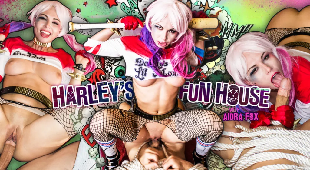 Aidra Fox in Harley Quinn's VR Sex Adventure - 6K HD Binaural Blowjob