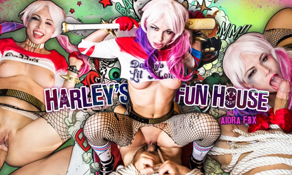 Aidra Fox's Harley Quinn VR Sex Experience: Missionary, Cowgirl, Creampie