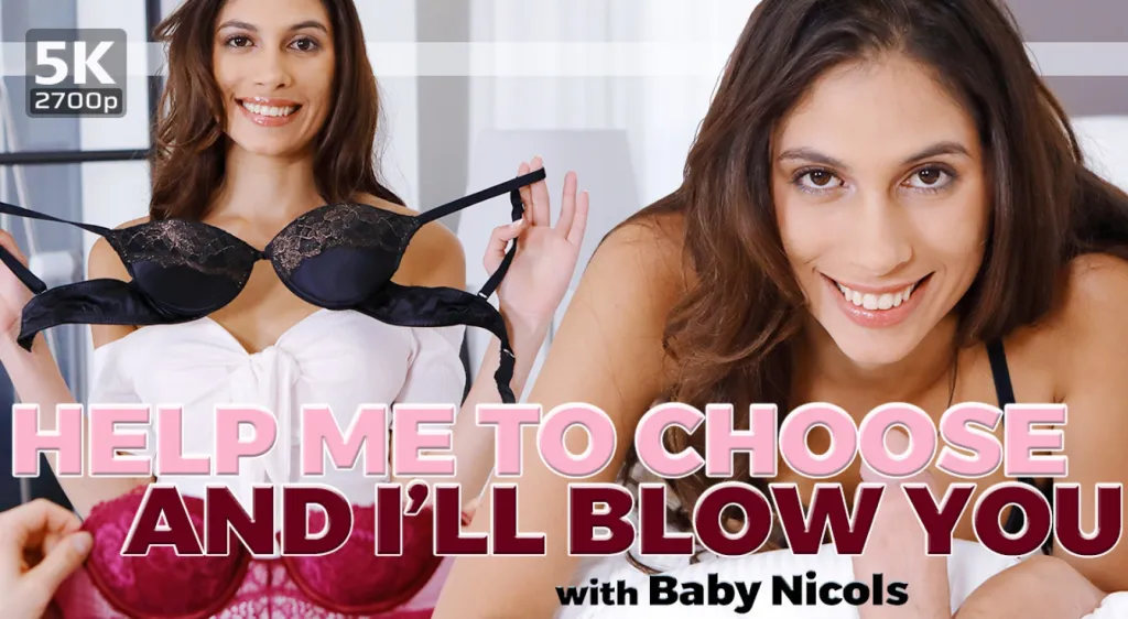 Baby Nicols' Brunette Blowjob & Ride in HD