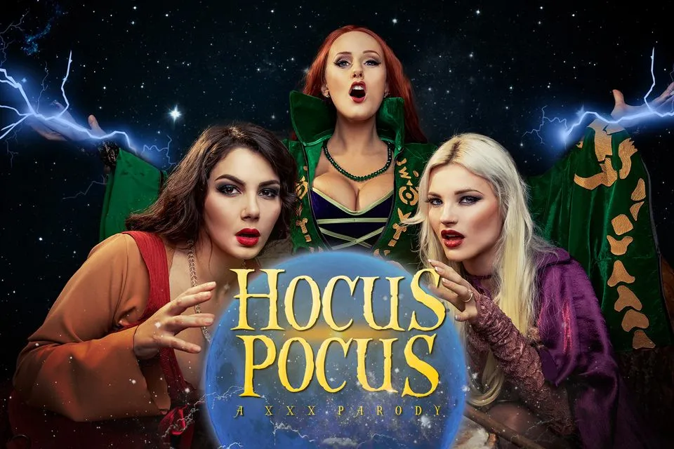 Halloween Orgy with Zazie Skymm, Angel Wicky, and Valentina Nappi - Terrifying Witches Titty Fuck & blowjob 180° VR