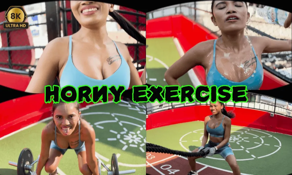 Cherry Lee & Tommy Stone: Horny Exercise - 4K UHD Cow Girl, Reverse Cow Girl, Creampie