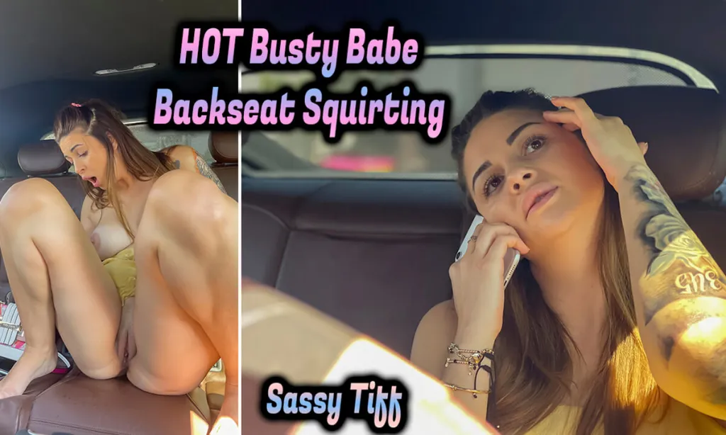 Brunette Sassy Tiff's Solo Fingering Session - Big Ass & Big Boobs - 180° VR
