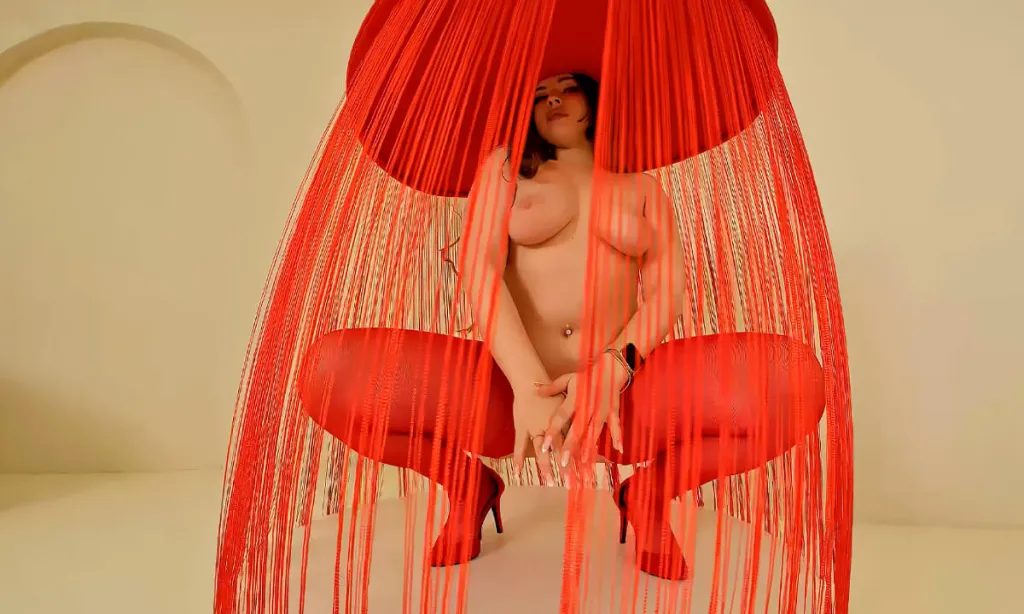 Olena's 180° 4K Stockings and Heels Tease