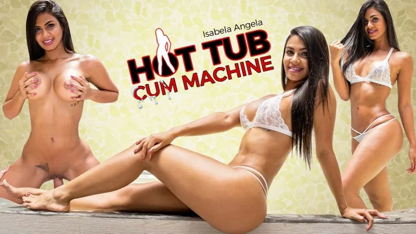 Isabella Angela's Hot Tub POV Sex: Brazilian Bombshell Fucks in HD