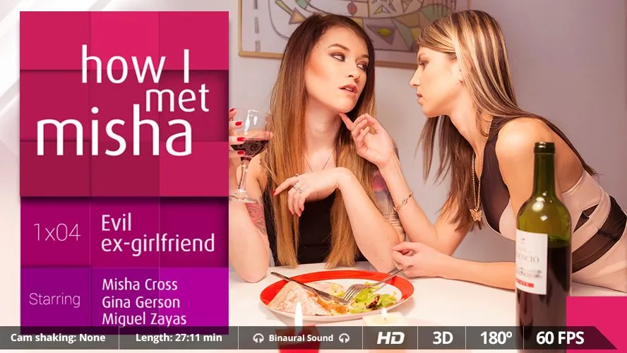 Gina Gerson, Misha Cross, Miguel Zayas in Russian Threesome - VR Porn Experience