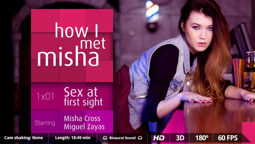 Misha Cross and Miguel Zayas in 180° VR Blowjob & Doggy Style
