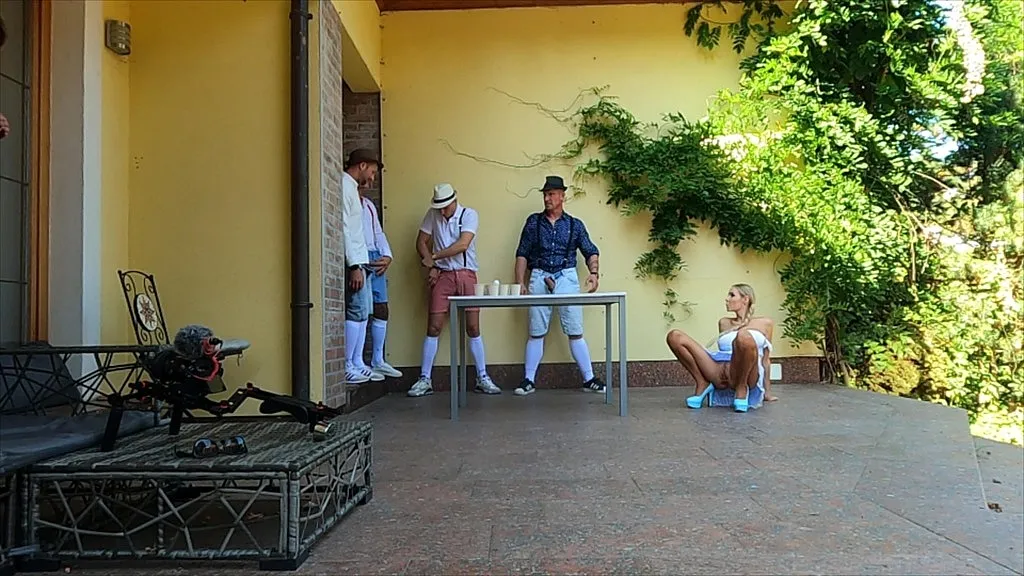 Florane Russell's Double Anal Scene - Behind the Scenes (BTS) of OctoberFest