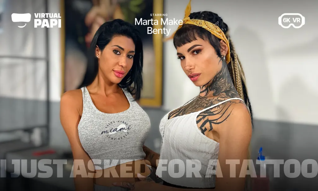 Marta Make, Virtual Papi, Benty in Threesome Missionary, Cow Girl, Reverse Cow Girl - VR 180° 60 FPS 3D Video