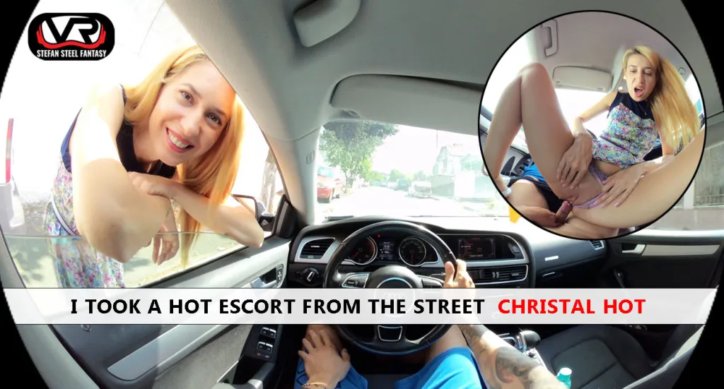 Christal Hot's Outdoor Blowjob - VR 180° POV