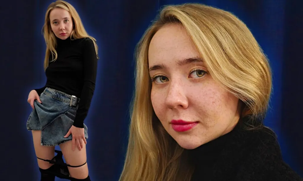 Amelie's Enchanting 180° Blonde Pigtails Performance in 4K