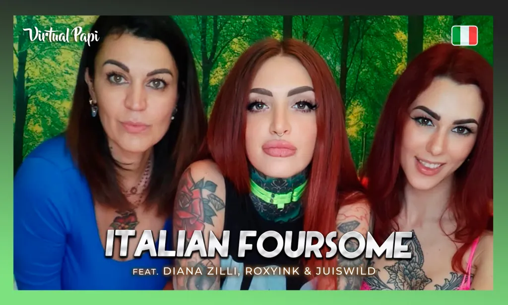 Diana Zilli, Juis Wild, RoxyInk: HD Brunette & Redhead VR Porn - Cowgirl, Strapon, Binaural