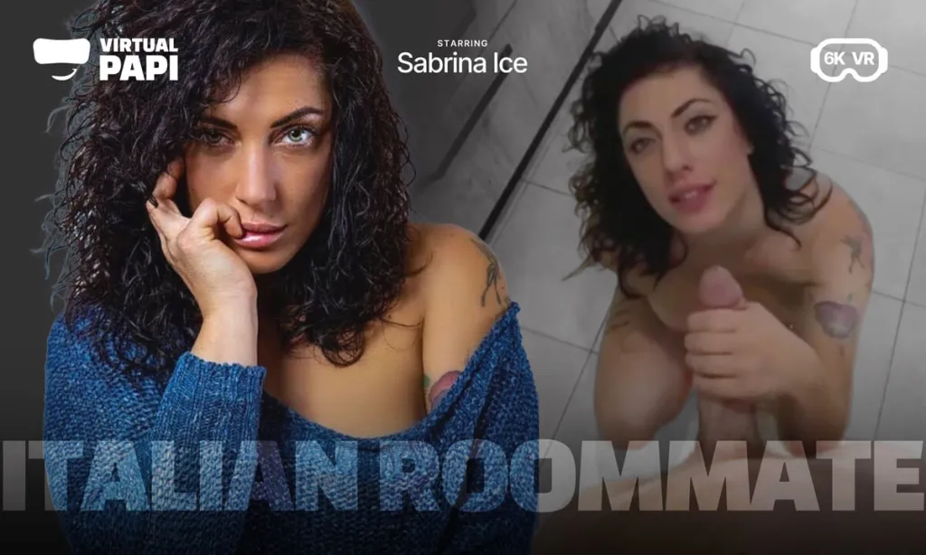 Sabrina Ice and Virtual Papi in 60 FPS 180° MILF Squirt Scene