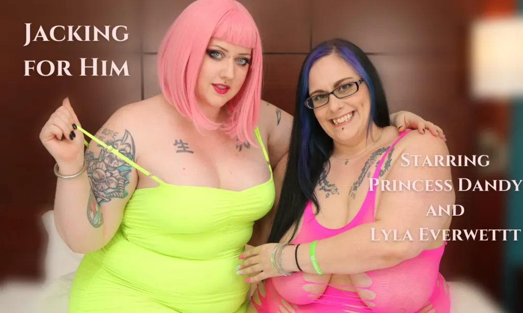 Princess Dandy and Lyla Everwettt: Stockings, Dildo, Fingering - HD Lesbian Scene