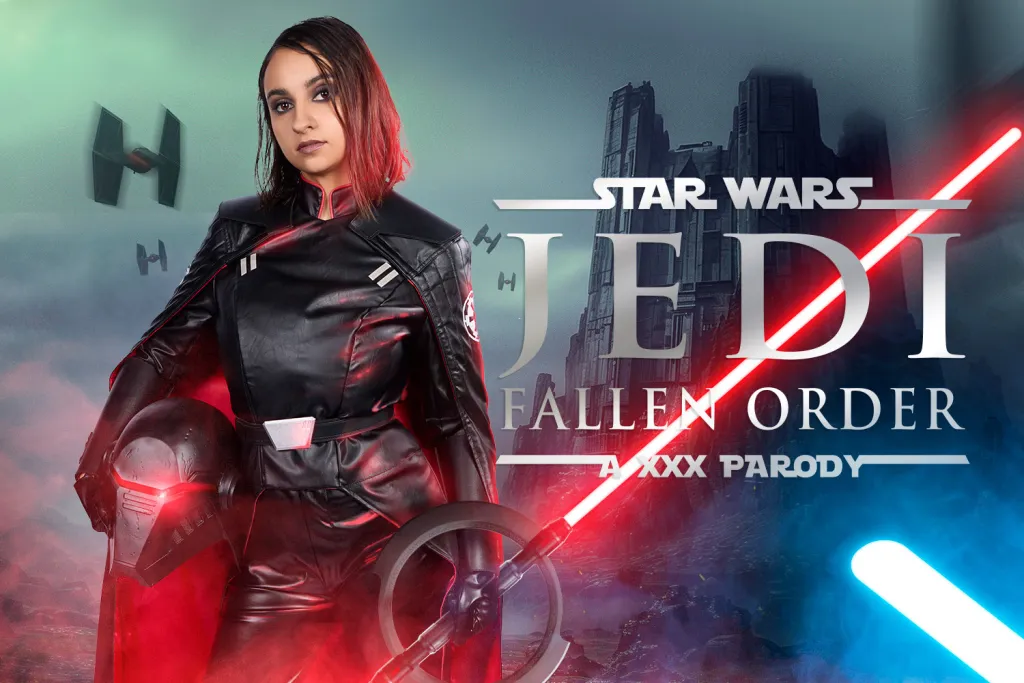 Hailey Rose as Second Sister's Sexy Star Wars Cosplay - Brunette Force User BJ