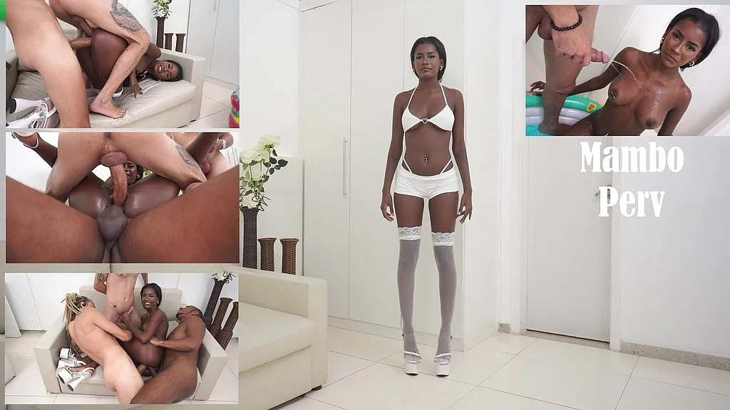 Negro Top Delicia, Perseu Dotado, Jenny Pretinha - Interracial Double Anal Penetration & Ass to Mouth (HD)