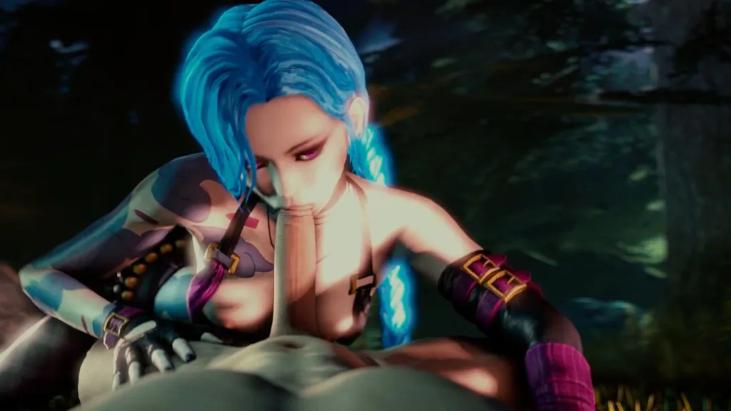 Jinx in VR 180° Blowjob - HD Remastered Animation