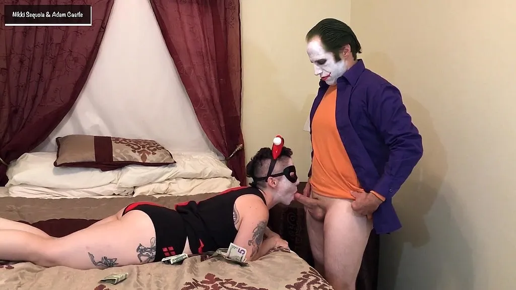 Joker, Harley Quinn & Unknown Performer - Cosplay Themed Rough Sex Scene (HD)