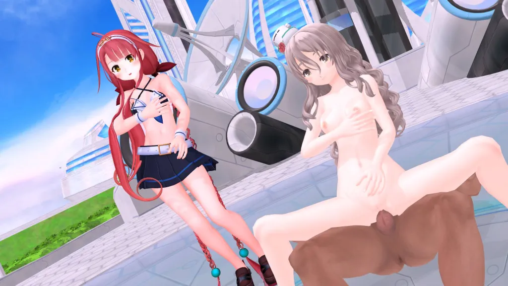 Kawakaze, Yamakaze, Pola in Hentai Anime VR Porn - Binaural Sound & 180°, HD 3D Video