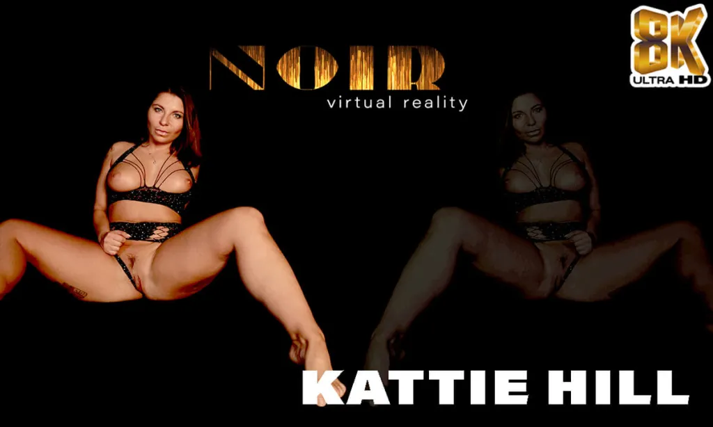 Kattie Hill's Brunette Fingering Session in 180° 4K VR
