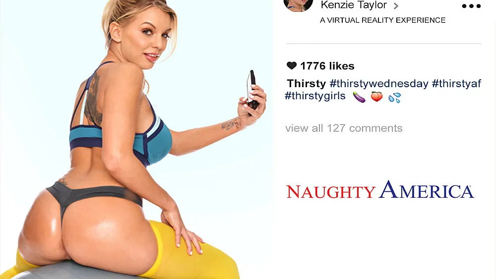 Kenzie Taylor and Ryan Driller's Gym Workout: Sweat, 69, and Big Asses