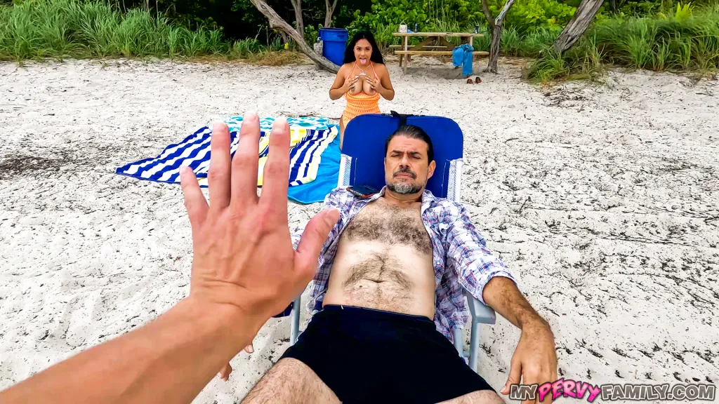 Serena Santos and Johnny Love's Labor Day Beach Adventure - Big Tits, Deep Throat, POV HD Sex Scene