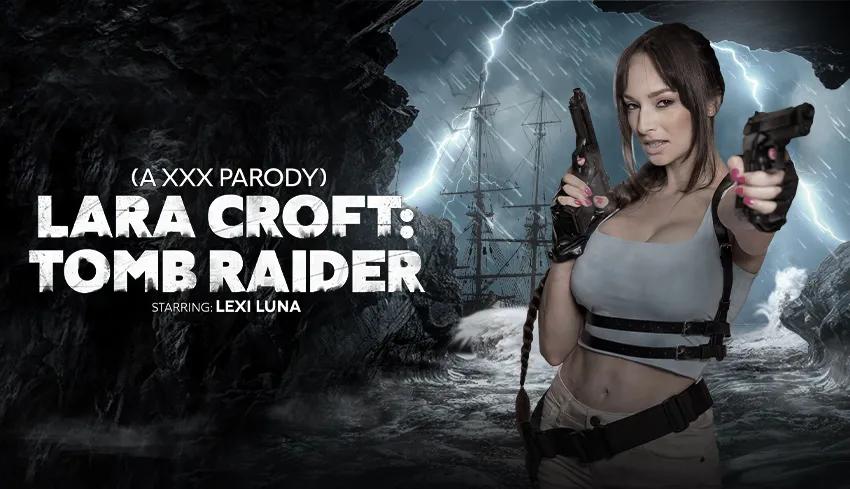 Lara Croft: Tomb Raider (A XXX Parody)feat. Lexi Luna - Deep Throat, VR Cosplay Blowjob