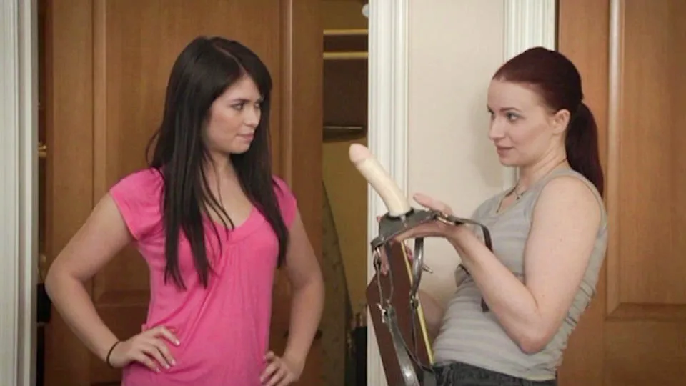 Ashlyn Rae and Claire Adams - Redhead Lesbians with Strap-On and Fingering