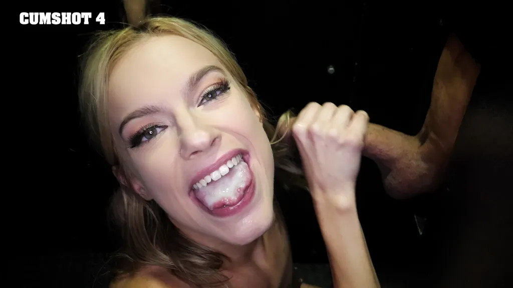 Lindsey Lakes' Interracial Gloryhole Blowbang - HD Video
