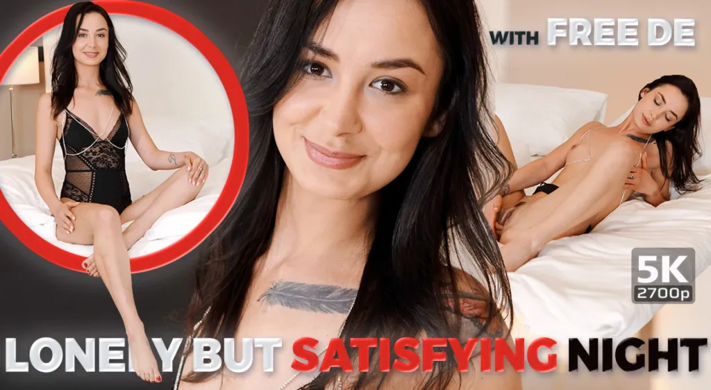 Freya Dee's Seductive Solo: Brunette in Lingerie & Fingering