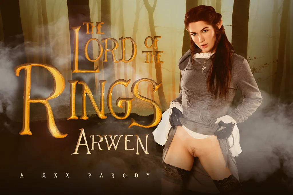 Evelyn Claire in LOTR Cosplay: Brunette Elf's Forbidden Love (VR 180°, HD)