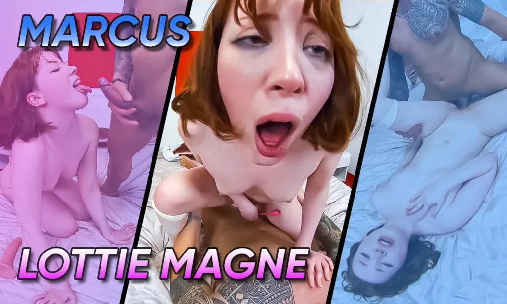Lottie Magne and Marcus: Missionary, Doggy Style, Cum in Mouth - 180° VR 5K Video