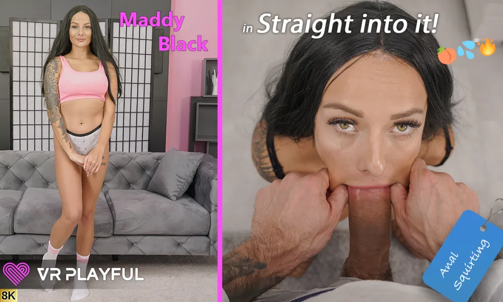 Maddy Black's Anal & Stockings VR Sex Scene