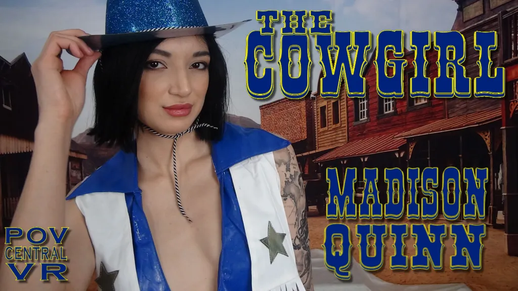 Madison Quinn's Cowgirl PleASure: HD POV Binaural Blowjob and Creampie