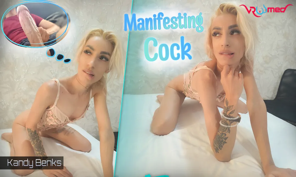 Kandy Benks - Blonde Tattooed Petite Blowjob in 180° VR