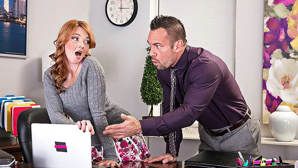 Johnny Castle and Marie McCray: Office Rimming and Facial in HD