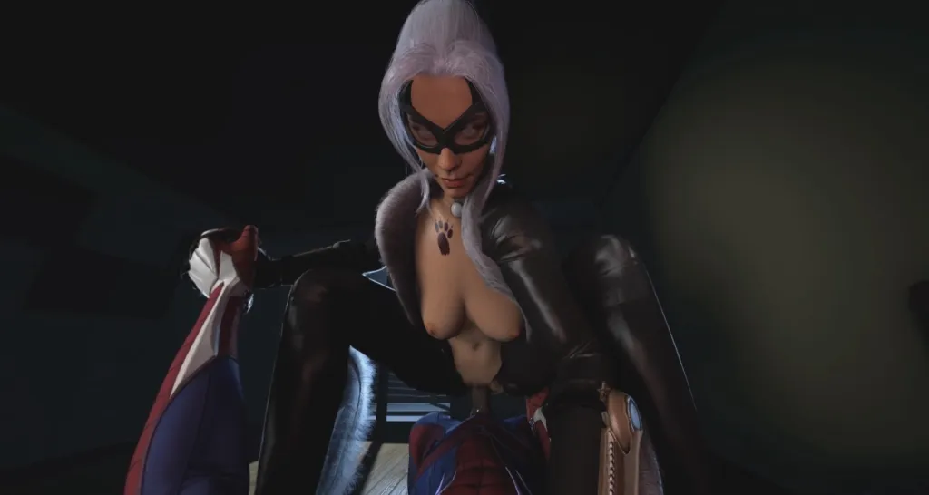 Black Cat's Ironclad Seduction: A VR Cow Girl Experience