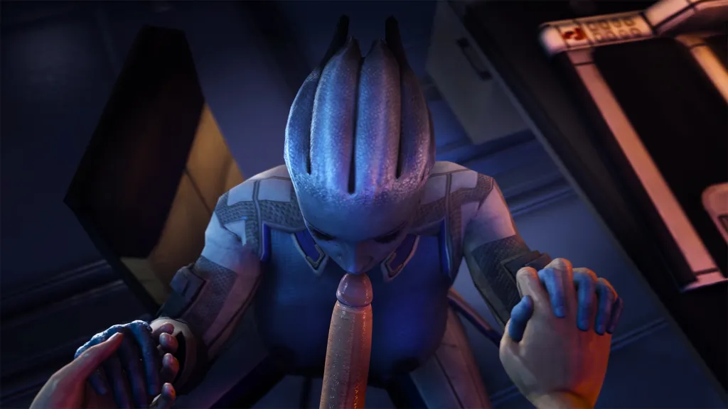 Liara's POV Blowjob - HD VR Video by Kaegantonovich