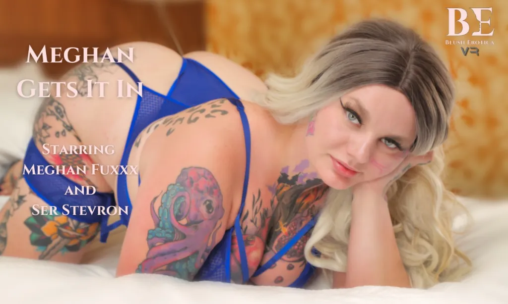 Meghan Fuxxx's Blonde Tattooed Blowjob in VR