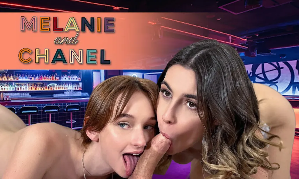Melanie Marie & Chanel Camryn - Cow Girl and Doggy Style 3D Compilation (VR 4K)