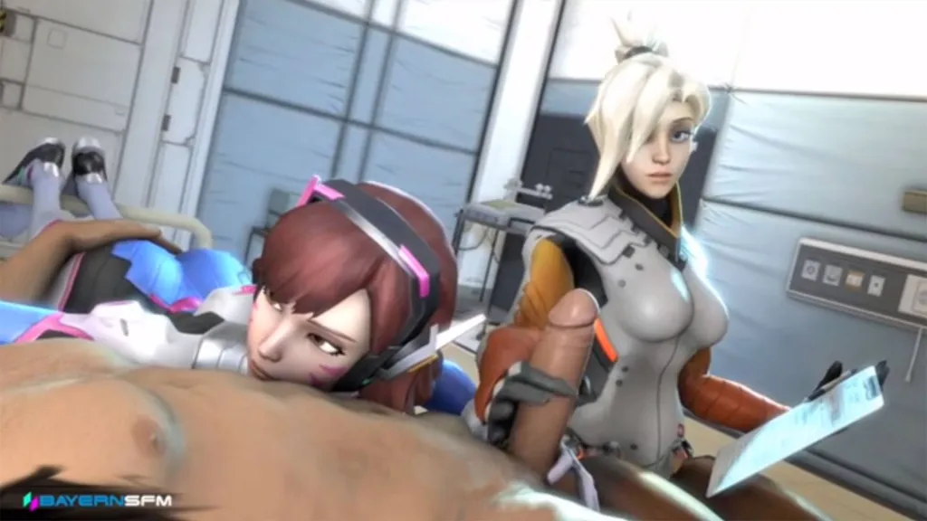 Mercy's Seductive 180° VR Hentai Experience: A Gonzo Animation with Binaural Sound by BayernSFM & Audiodude