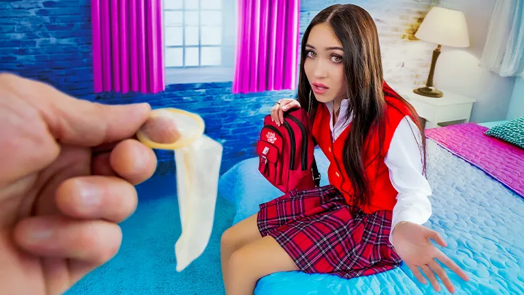 Mia River's Stepwife Tutoring: Brunette Teen's Virginity Loss (POV, UHD)