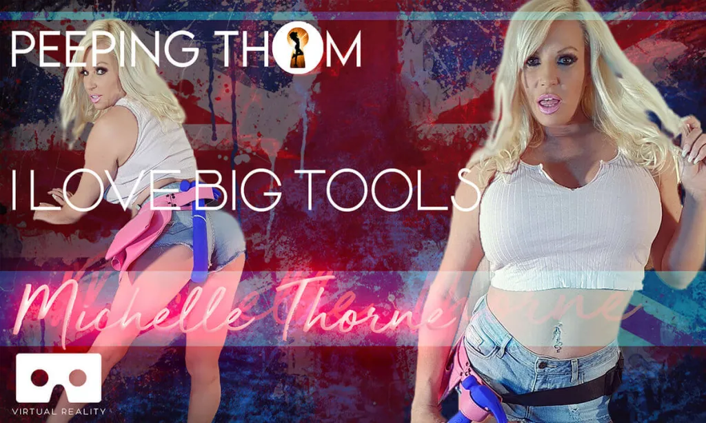 Michelle Thorne's MILF 180° Big Boobs Show in 4K