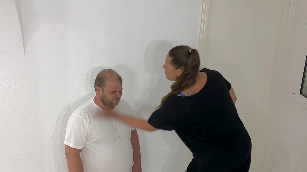 Brunette Couple: Femdom Pissing & Slapping - Amateur BDSM with Performer 1, Performer 2, Performer 3