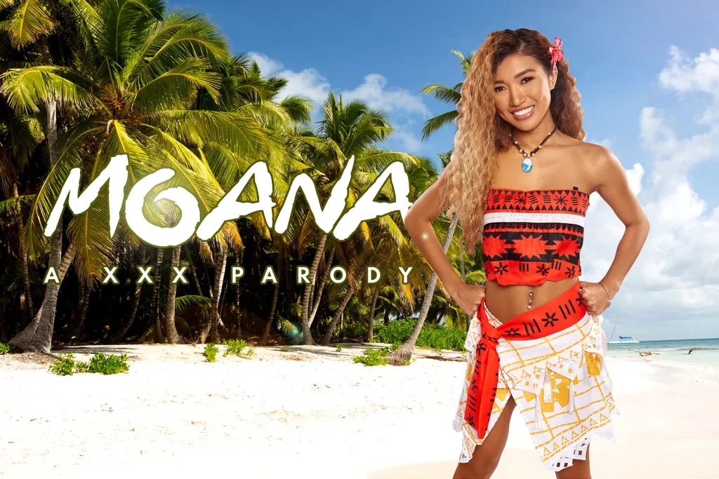 Clara Trinity in VR Cosplay: Moana's Brunette Brunette Blowjob Experience