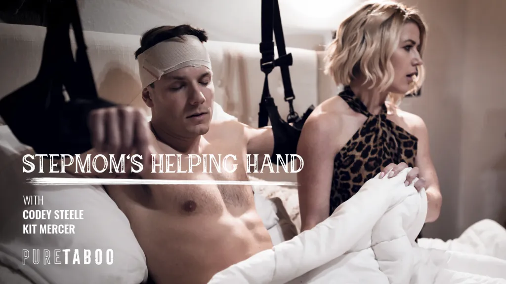 Kit Mercer and Codey Steele in Mom's Helping Hand: Intimate Step-Mom Relief